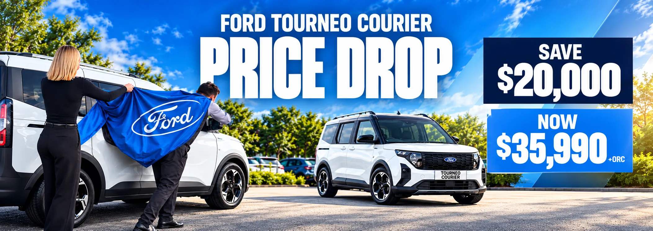 Ford Tourneo Courier Price Drop Banner ATE