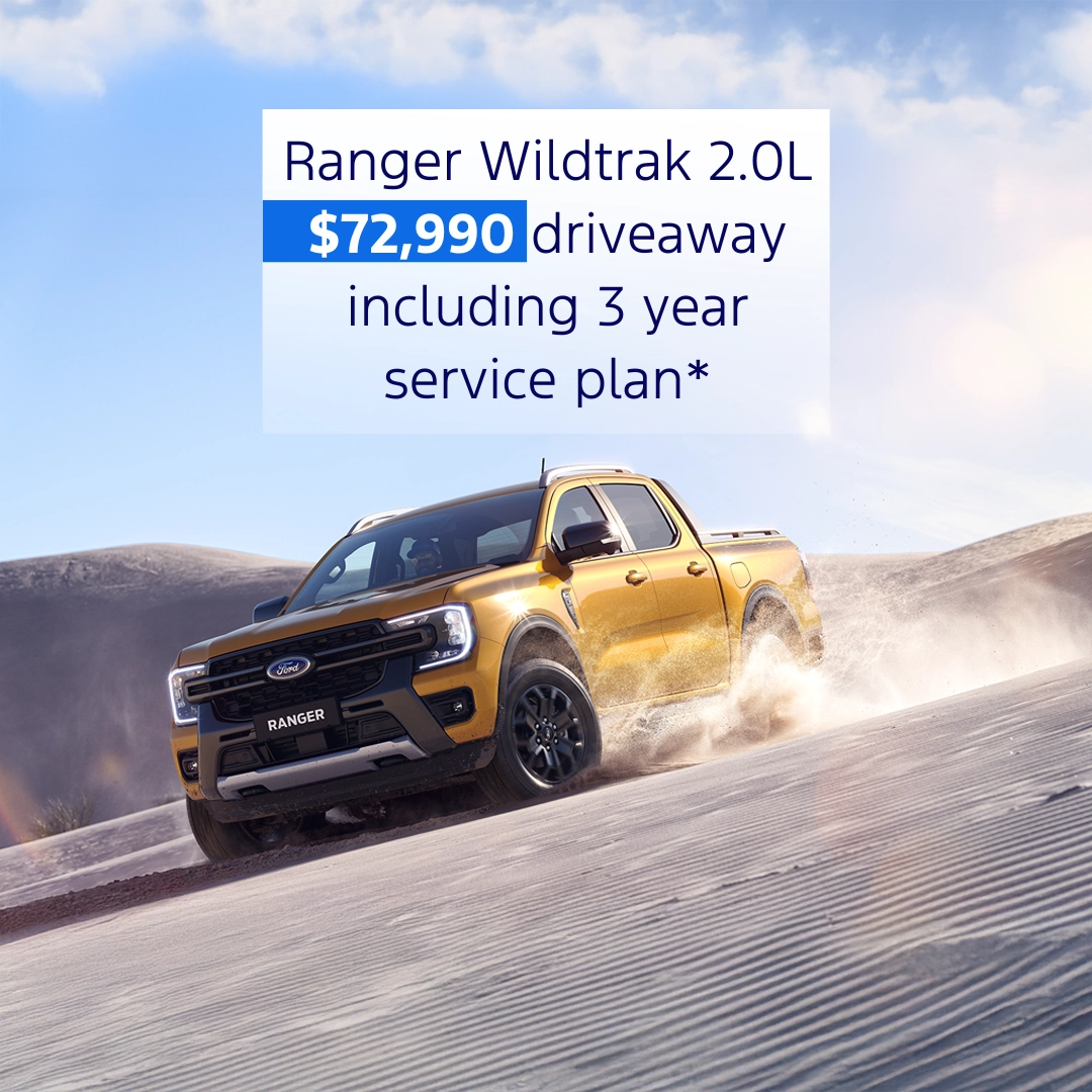 Ranger Wildtrak 2.0L $69,990 driveaway 